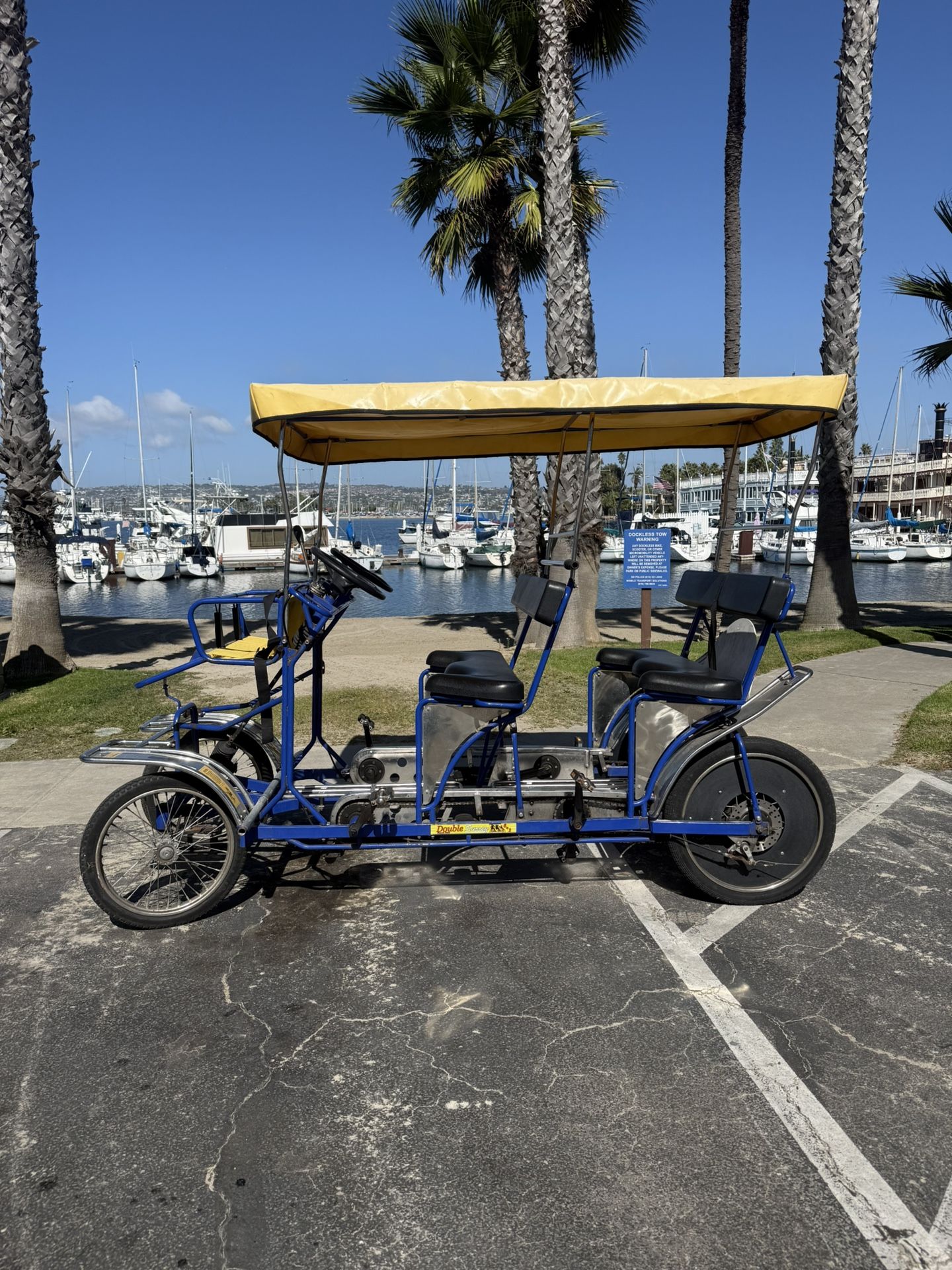 Double Surrey 4 wheel Bike