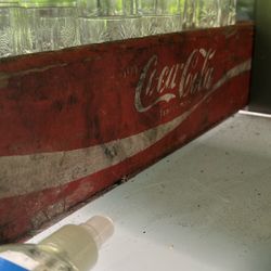 Coca-Cola and Pepsi wooden crates
