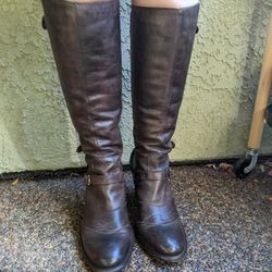 Belstaff Trialmaster 55 knee high leather boots