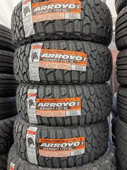 265/65R17 ARROYO RT NEW tires and for 4 llantas nuevas instaladas y balanceadas open day 7