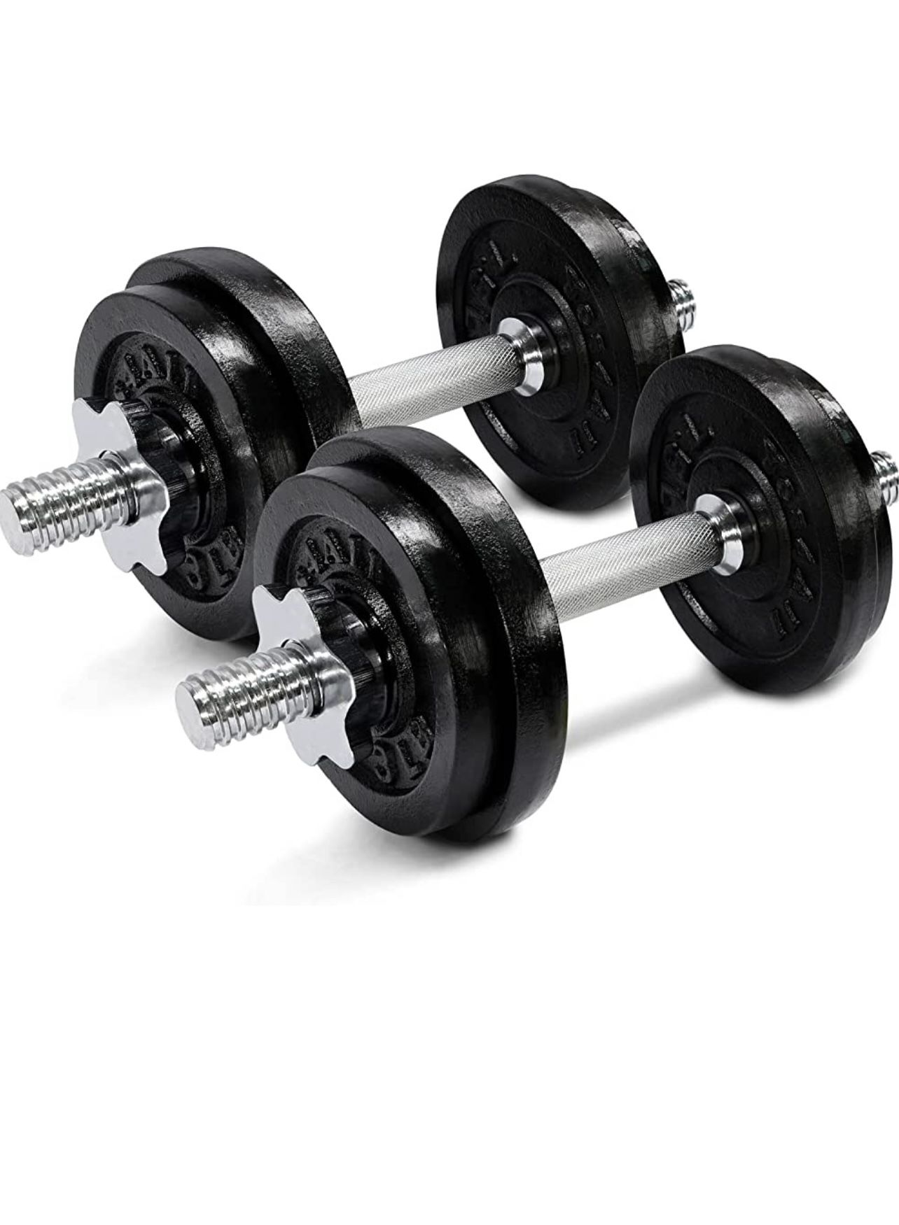 Pair of Adjustable Dumbbells 50 Lbs. Total (2 25 Lb. DBs)