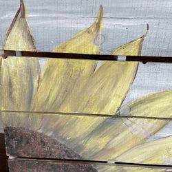 23x23 Sunflower Pallet Wooden Art