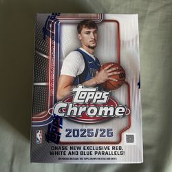 Basketball cards 2025-26 Topps Chrome blaster box