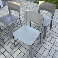 Set of 4 original vintage dining chairs designed by Willy Rizzo for Cidue, Italy, 1970s. RARE