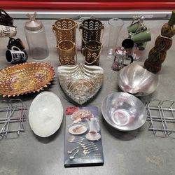 Huge Mixed Lot of Kitchen Vase, Dish, Decorative 