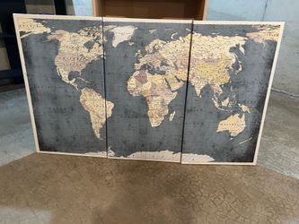 Map of World wall hanging