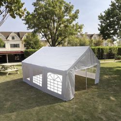 20x20 Feet Party Tent Heavy Duty Marquee Canopy Outdoor Wedding tent Carport Events Shelter Tent for Parties BBQ with Storgae 