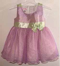 Jessica Ann Size 12 Months Purple Pink & Green Dress