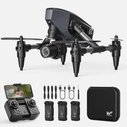 Brand New Drone with Camera  1080P, Wefone Drone RC Dron HD FPV Quadcopter with Optical Flow Positio