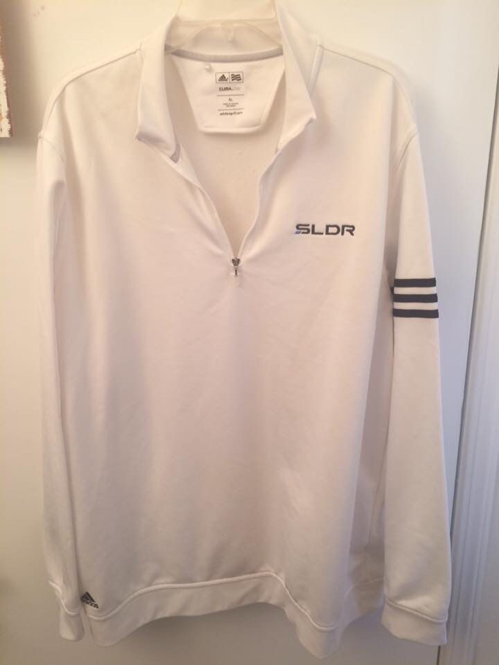 Men’s Size XL Adidas Sport Golf White Jacket !!