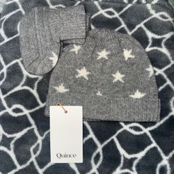 Quince Cashmere Beanie & Bootie Set 