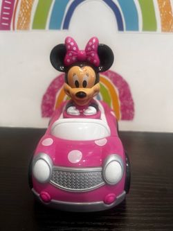 DISNEY MINNIE PUSH N GO CAR! PINK, like new!