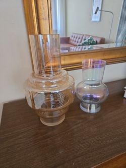 Two iridescent vases from Nordstrom rack