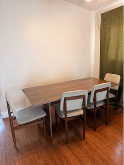 🍽️ Modern Dining Table Set – Table, Bench & 4 Chairs – Seats 6 – $250
