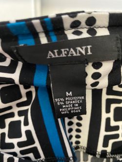 ALFANI nice blouse turquoise and black size M