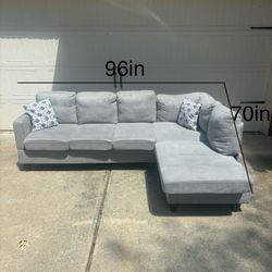 Gray Sectional Couch (Free Delivery)
