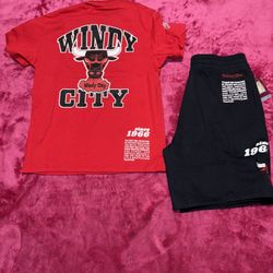 "WINDY CITY" SHORTS & TEE SET