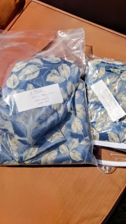 Blue curtains