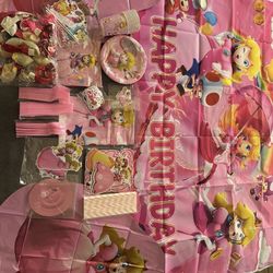 Princess Peach Party Supplies
