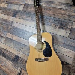 Squire By Fender Acouatic Guitar And Gig Bag
