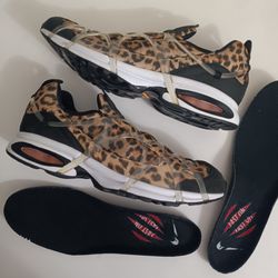 Size 12 Nike Air Kukini SE 'Leopard' Brown Men's Slip On Shoes
