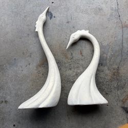 Egret Herons / Swans Vanguard Studio Accents USA Mid Century 1960s MCM