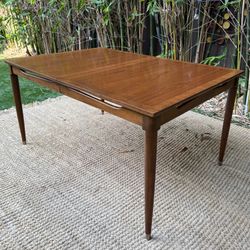 Mid-Century Walnut Expandable Dining Table