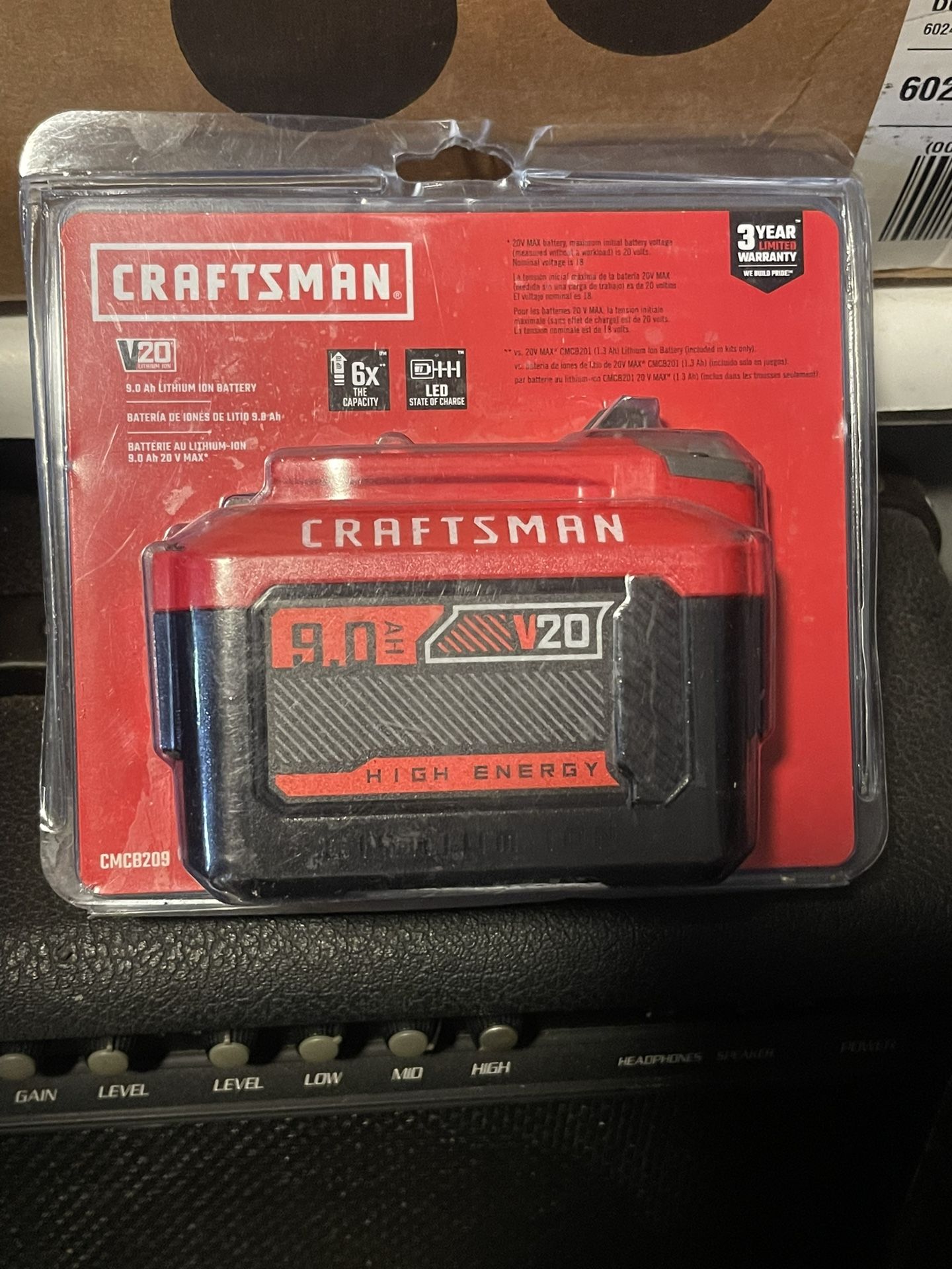 Brand New Craftsman 9.0 AH 20 V high energy battery