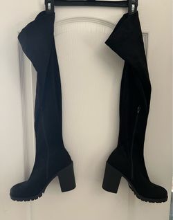 Forever 21 new faux suede over knee women’s boots SZ 8