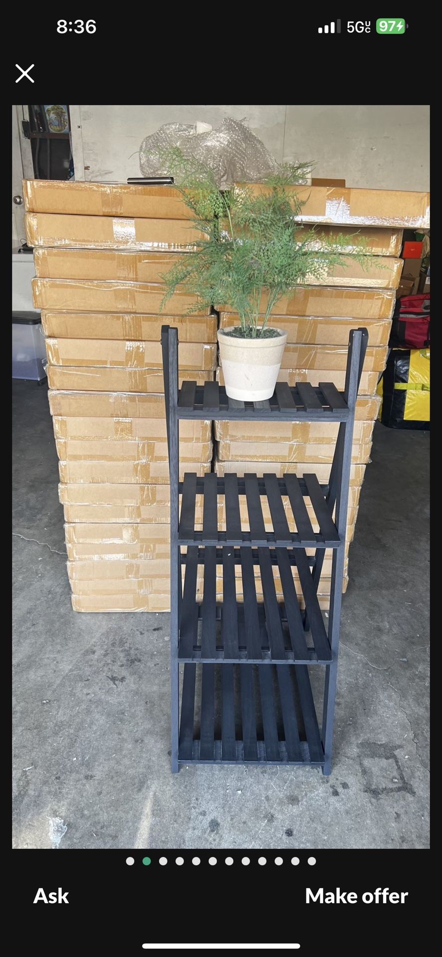 Wooden ladder organizer  assembled ready to go  Brand new in box $20 each  Measurement in picture Available 