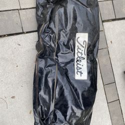 Vintage Titleist Vinyl Golf Bag Cover Black