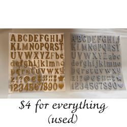 LETTER STICKERS
