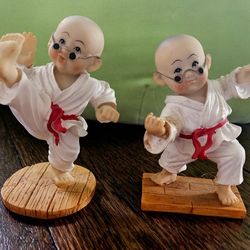 New (2) Karate Kid Figurines 
