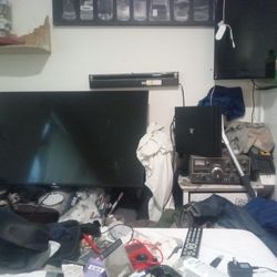 70 Inch TV And Ps4 Pro With 4 T Bit Hard Drive 