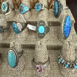 Rings Sterling Sizes 9-10 