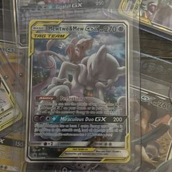2019 Pokemon Sun & Moon Black Star F.A. Mewtwo & Mew GX 
