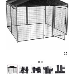 10x10 With Roof Welded Wire Dog Kennel