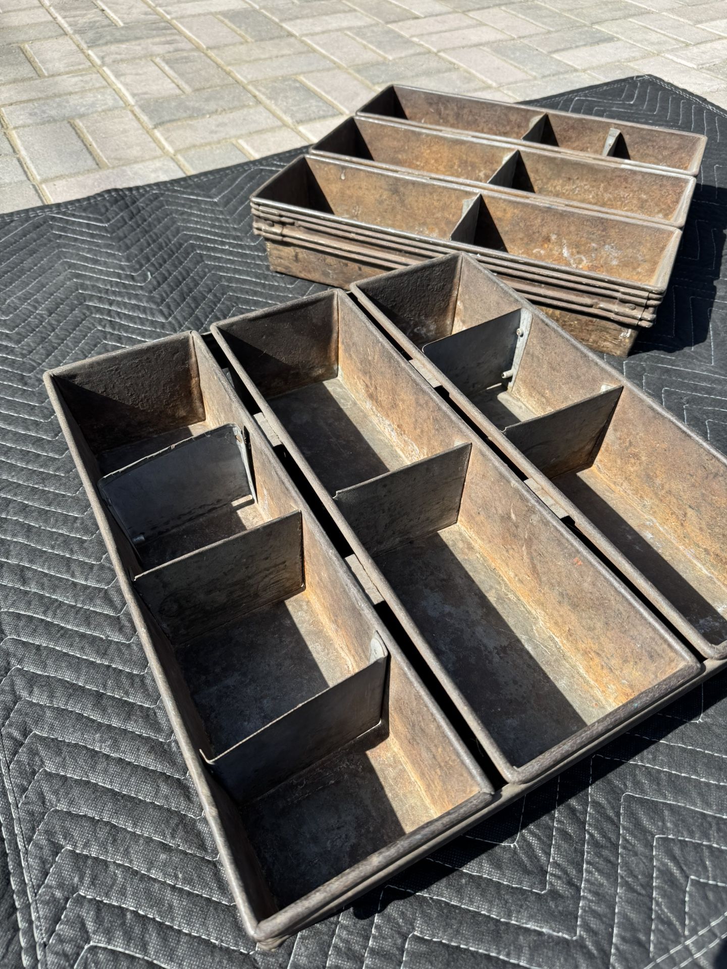 Vintage Industrial Steel Bins