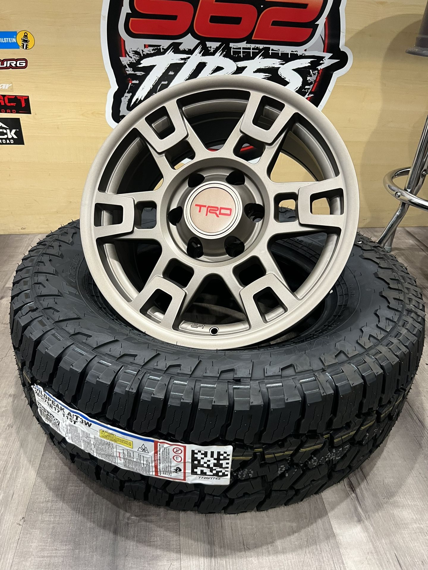 TRD wheels reps 17inch With new Falken all terrain tires 265/70/17 ...