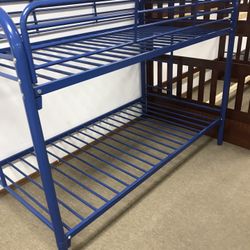 Nice Twin Blue Bunkbed