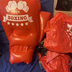 giant blow up boxing gloves