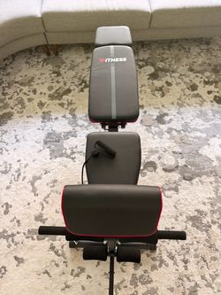 Fitness Adjustable Weight Bench w/ Cables on Both Sides