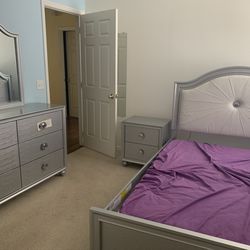 Full Size Bed Frame, Dresser and Nightstand