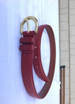 Coach genuine Red leather strap belt size Medium / 32