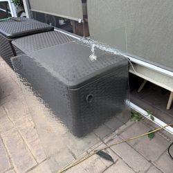 Vintage Table Glass Top Wavy Scalloped Glass