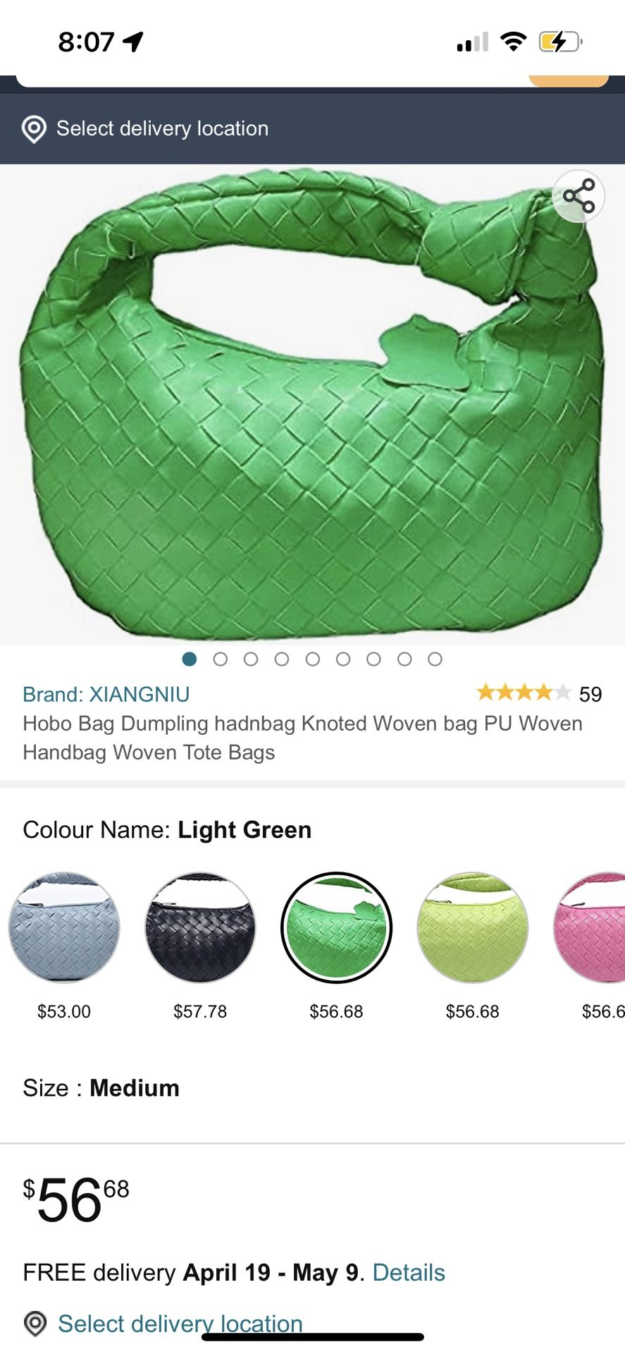 Hobo Bag Dumpling handbag Knoted Woven bag PU Woven Handbag Woven Tote Bags
