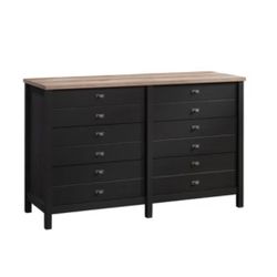 Black 6 Drawer Dresser