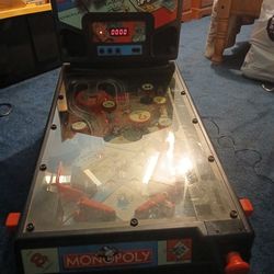 Vintage Collectible Monopoly Pinball Machine (Hasbro 1999)