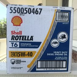 Shell Oil SAE 15W-40 T6 Synthetic heavy duty
