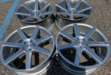 20” STAGGERED DODGE CHARGER CHALLENGER 5X115 SET WE FINANCE NICHE RIMS WHEELS LIKE NEW